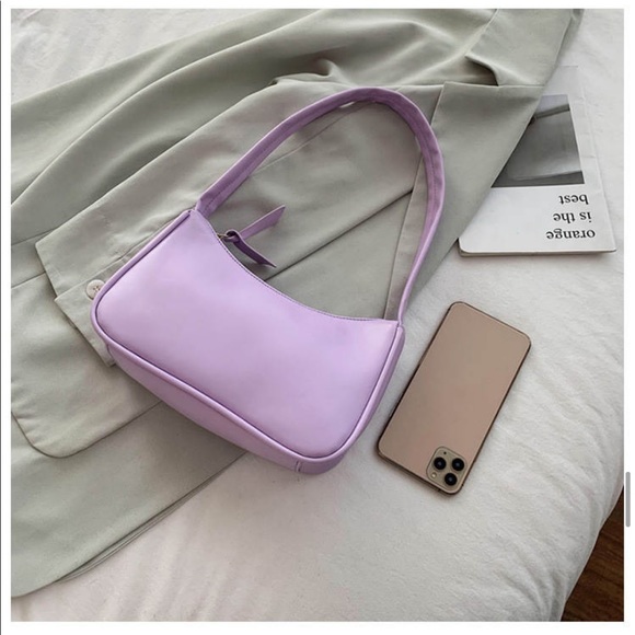 Lilac Hobo Purse Small Bag Fashion Trendy - Picture 15 of 16